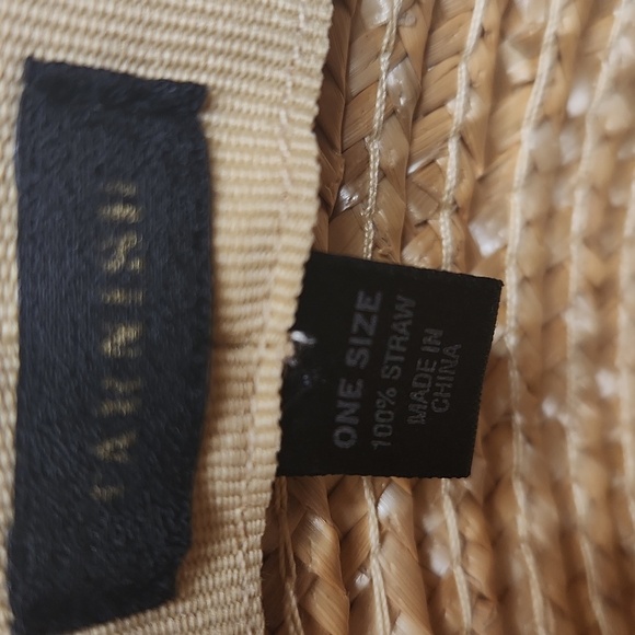 Tarnish Women's Brown Boater Straw Hat With Dotted Tulle Netting - Picture 9 of 11